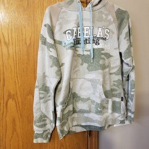 Cabela Kangaroo Camouflage Camo Hoodie  Size M